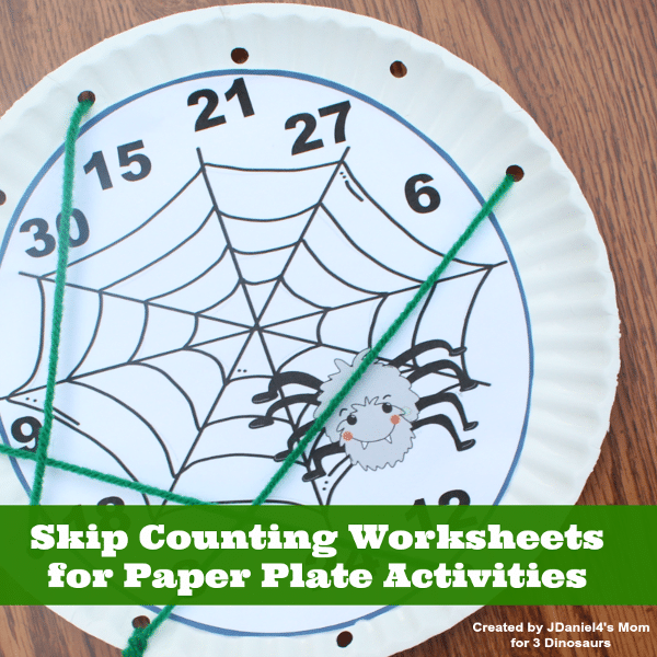 Free Spider Skip Counting Activity