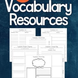 Free Vocabulary Printable Pack