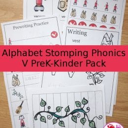 Free Letter V Alphabet Learning Pack