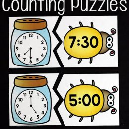 Free Insect Time Telling Puzzles