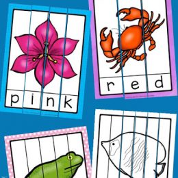 Free Color Word Puzzles