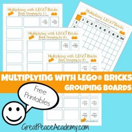 Free LEGO Brick Multiplication Printables