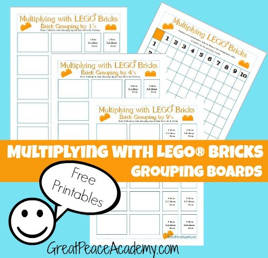 Free LEGO Brick Multiplication Printables