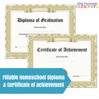 Free High School Diploma &amp; Certificate of Achievement