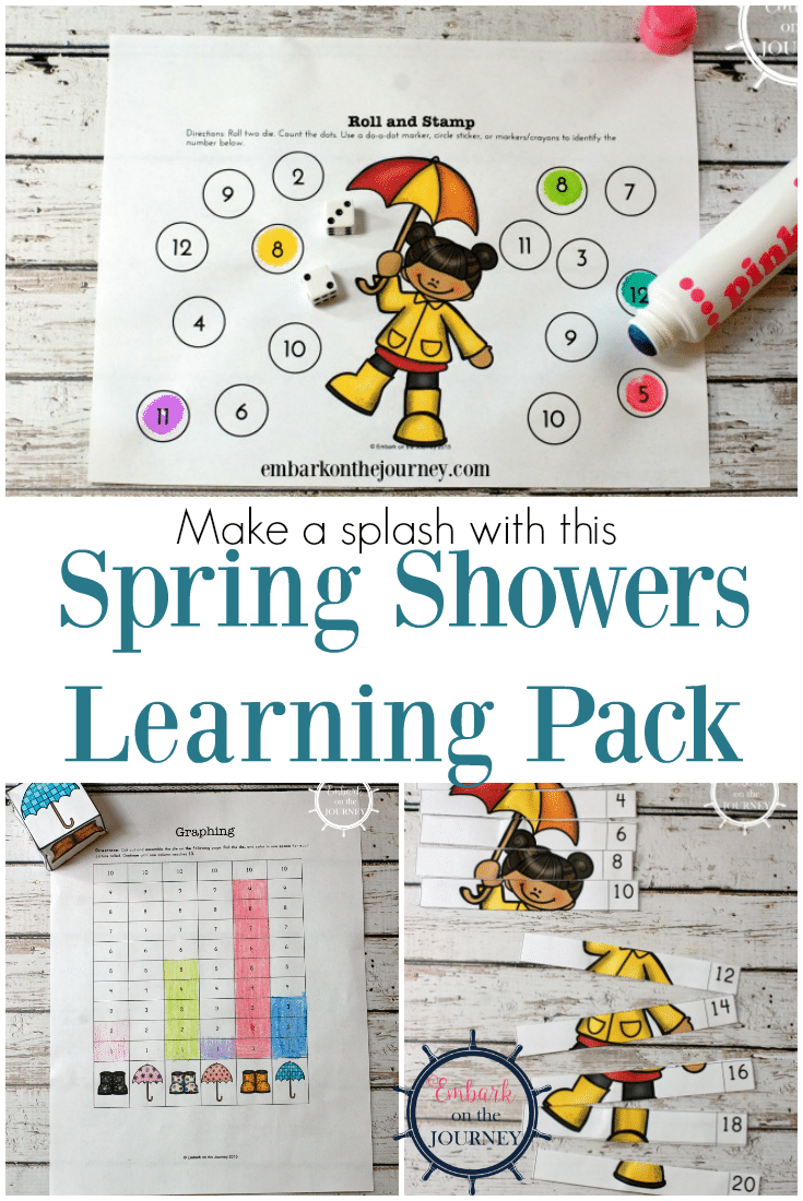 Free Spring Showers Printable Pack (PreK-2)