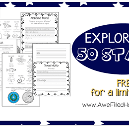 Free Explore the 50 States Pack (150 Pages) - Limited Time!