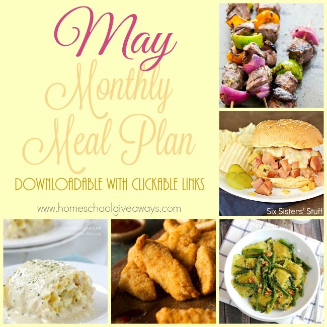 Free May Meal Plan