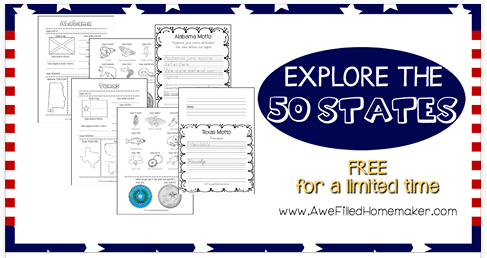 Free Explore the 50 States Pack (150 Pages) - Limited Time!