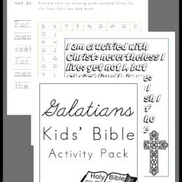 Free Galatians Bible Activity Pack for Kids