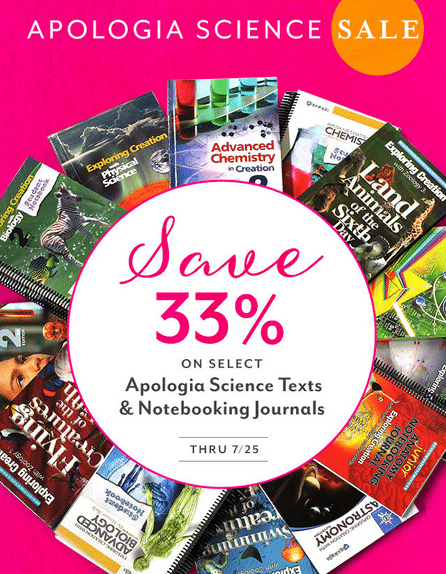 33% Off Apologia Science Curriculum