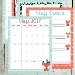 Free May Personal Planner Pages for Teens
