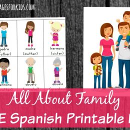 Free Spanish All About Family Pack