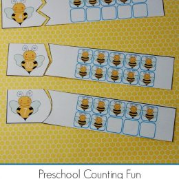 FREE BEE THEMED COUNTING PUZZLES (Instant Download)