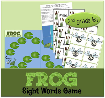 Free Frog Sight Word Game