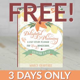 Free Unit Study Planner - 3 Days Only! ($10.95 Value!)