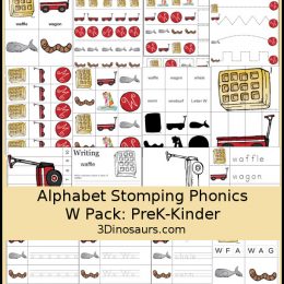 Free Letter W Learning Pack