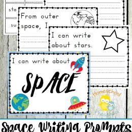 Free Preschool Space Writing Prompts