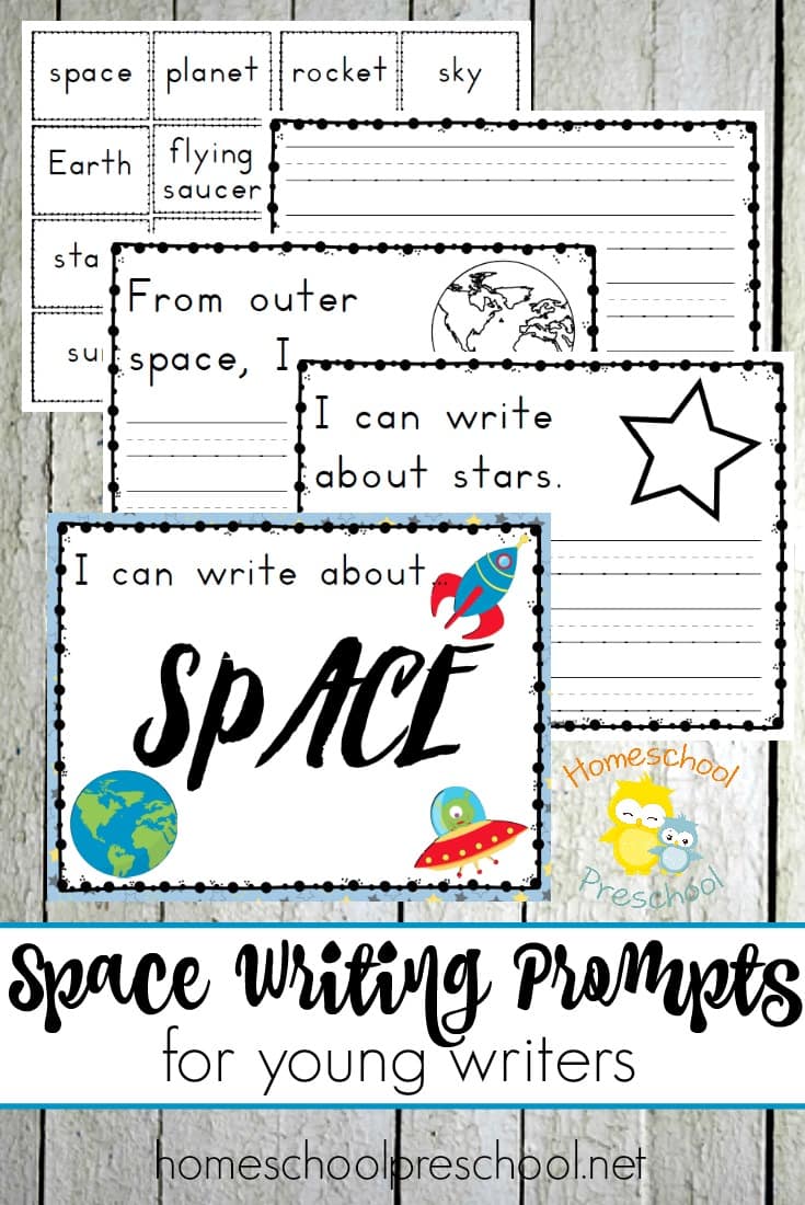 Free Preschool Space Writing Prompts