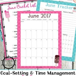 Free June Personal Planner Pages for Teens