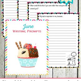 Free June Elementary Writing Prompts