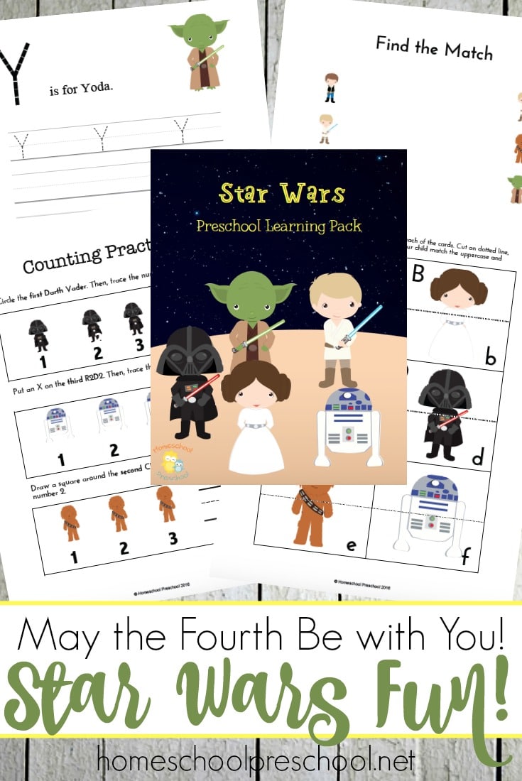 Free Star Wars Preschool Pack