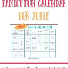 Free June Family Fun Calendar