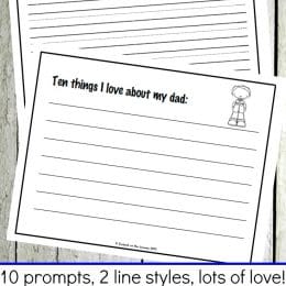 Free Father's Day Writing Prompts