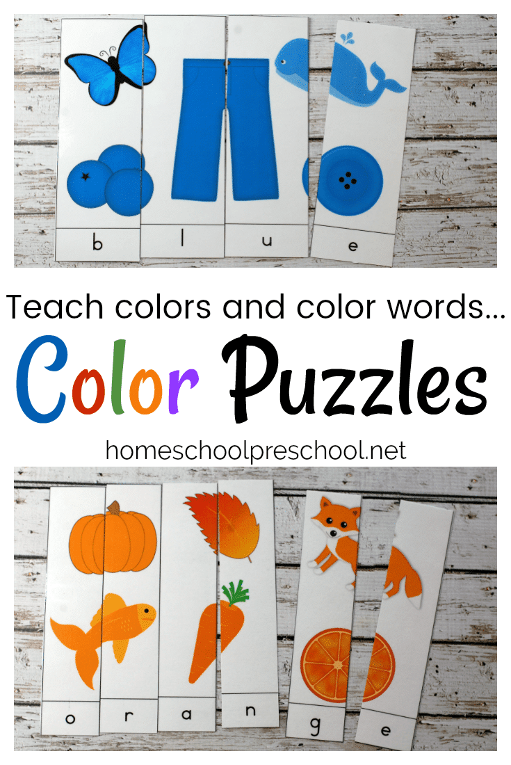 Free Color Word Puzzles