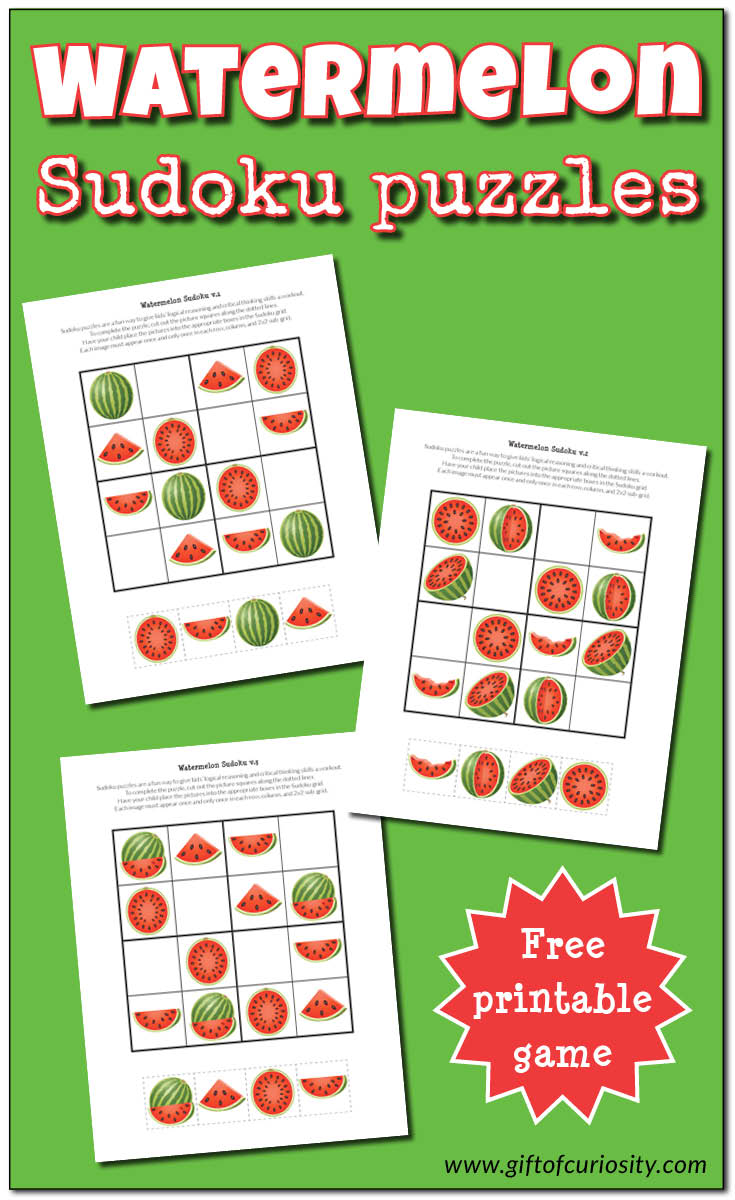 Free Watermelon Sudoku Puzzles