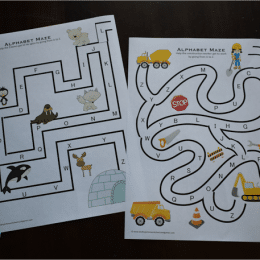 Free Alphabet Mazes