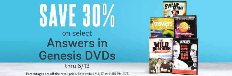 30% Off Select Answers in Genesis DVDs
