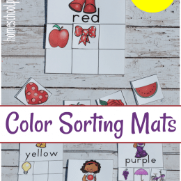 Free Color Sorting Mats and Cards