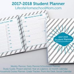 Free 2017-2018 Homeschool Student Planner - Limited Time! ($4.99 Value)