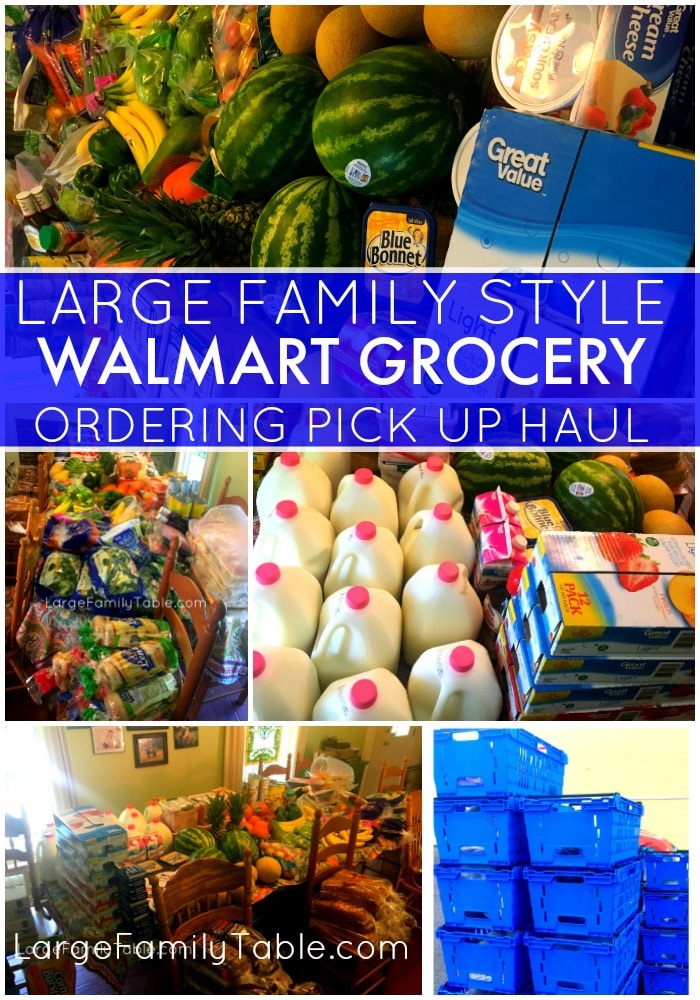 LARGE FAMILY STYLE WALMART GROCERY ORDERING PICKUP HAUL – Price Breakdown of Shopping List Included