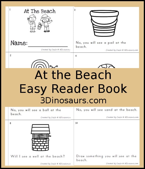 Free Fun At the Beach Easy Reader 