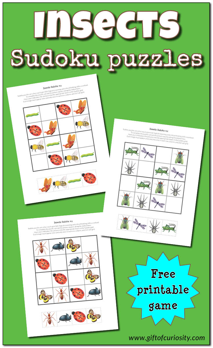 Free Insect Sudoku Puzzles