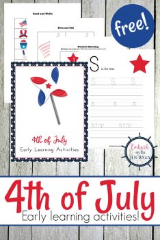 Free 4th of July Printable Pack for PreK-2