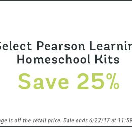 25% Off Select Pearson Learning Homeschool Kits