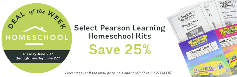 25% Off Select Pearson Learning Homeschool Kits