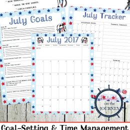 Free July Planner Pages for Teens