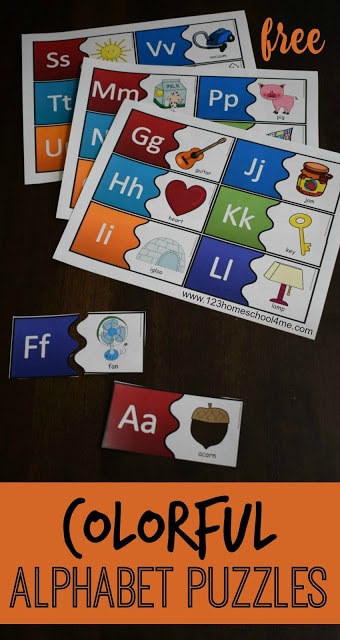 Free Alphabet Puzzles