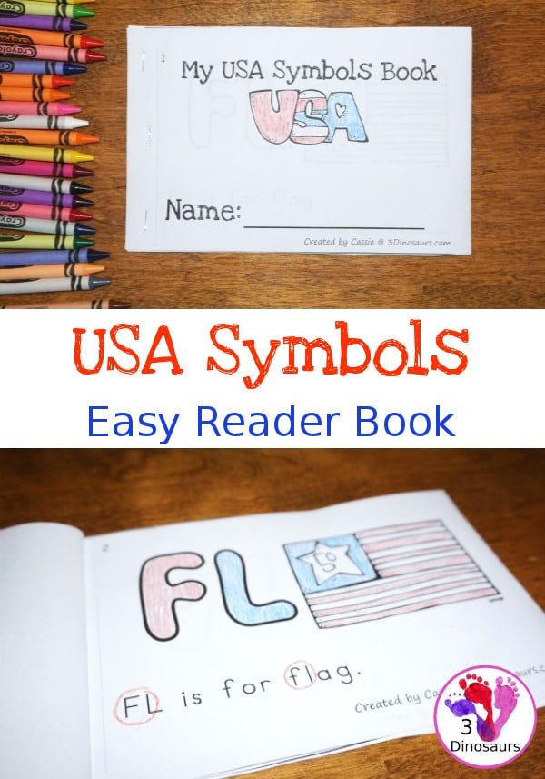 Free USA Symbols Easy Reader Book