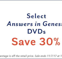 30% Off Select Answers in Genesis DVDs