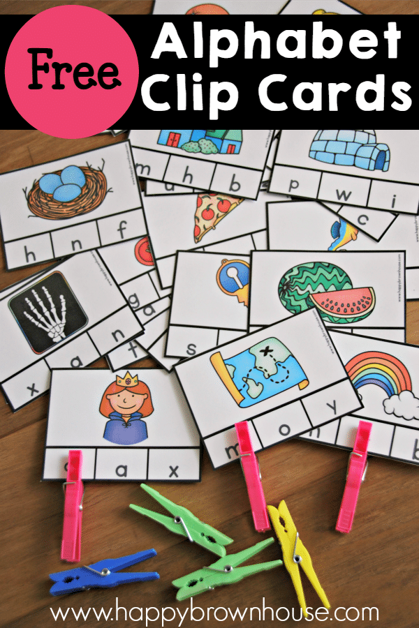 Alphabet Beginning Sounds Clip Cards