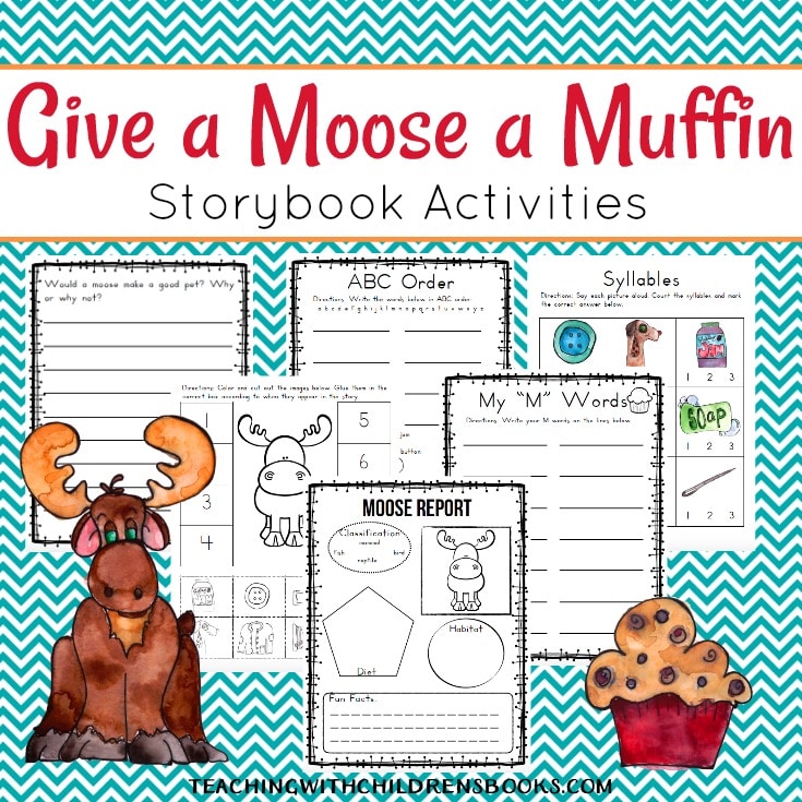 Free If You Give a Moose a Muffin Printable Pack 