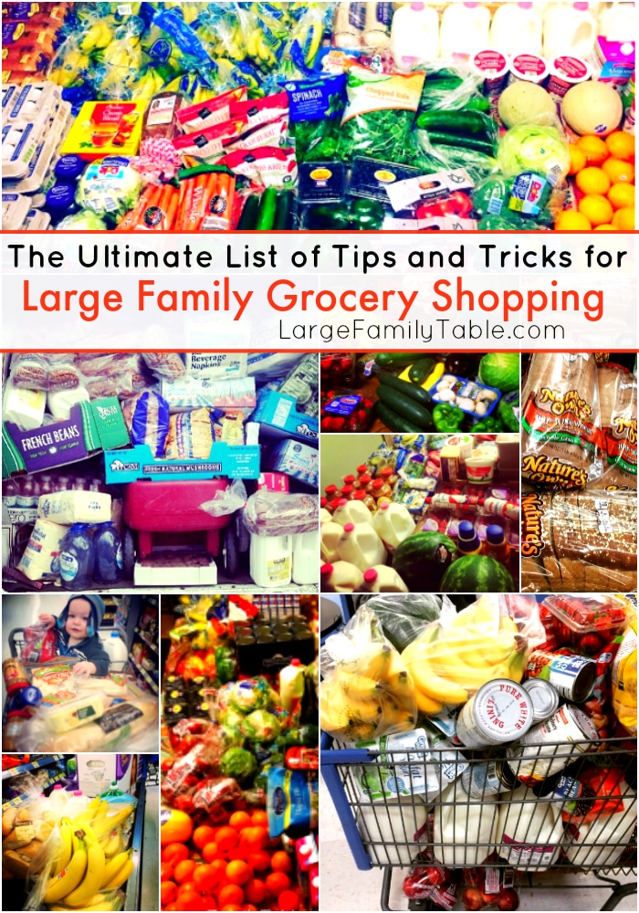 The Ultimate List of Tips and Tricks for Large Family Grocery Shopping