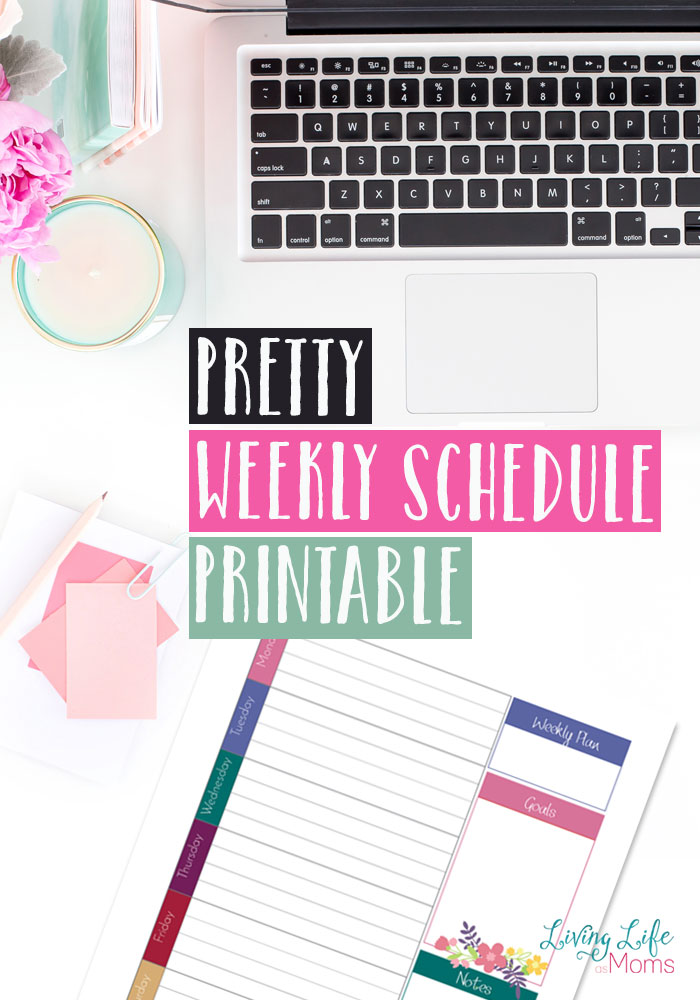 Free Printable Weekly Schedule Planning Page