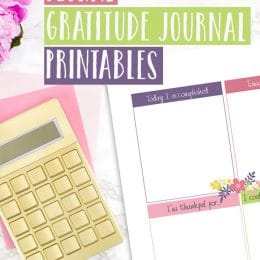 floral gratitude journal