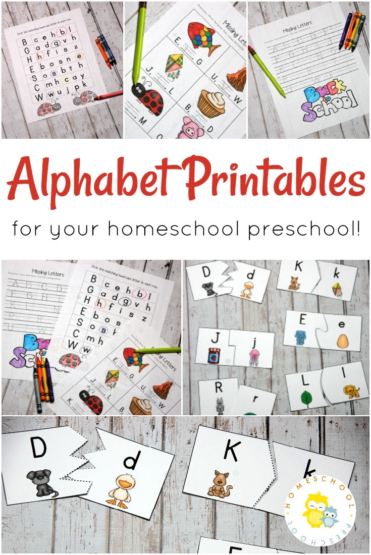 Free Preschool Alphabet Printables