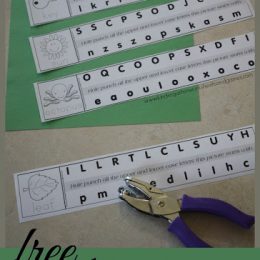 FREE Letter Recognition Hole Punching Activity